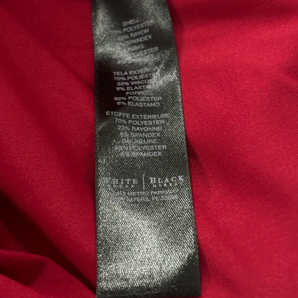 WHITE HOUSE BLACK MARKET RED CUTOUT A-LINE DRESS 0 - Picture 8 of 10